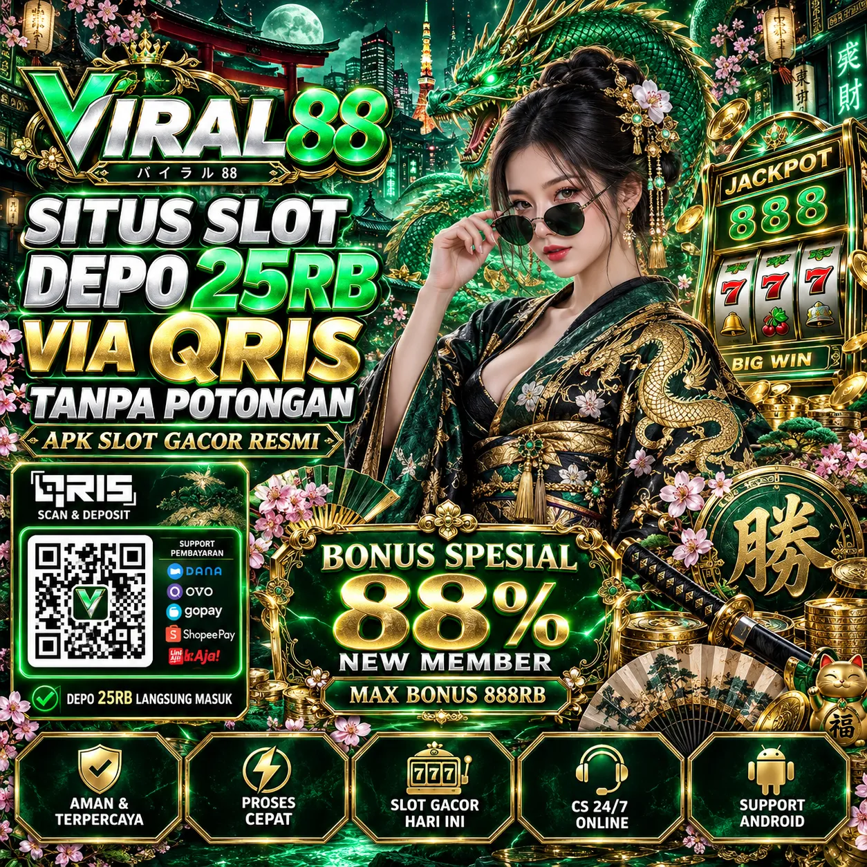 VIRAL88: Link Situs Slot Gacor Resmi & Slot88 Gampang Jackpot Maxwin Hari ini